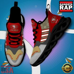 Custom Name NFL San Francisco 49ers Clunky Sport Max Soul Shoes