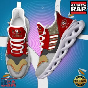 Custom Name NFL San Francisco 49ers Clunky Sport Max Soul Shoes