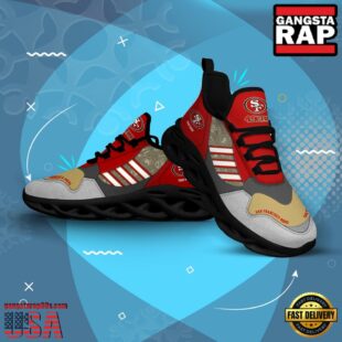 Custom Name NFL San Francisco 49ers Clunky Sport Max Soul Shoes