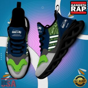 Custom Name NFL Seattle Seahawks Clunky Sport Max Soul Shoes