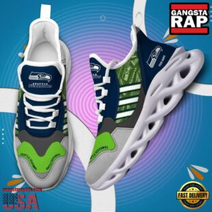 Custom Name NFL Seattle Seahawks Clunky Sport Max Soul Shoes