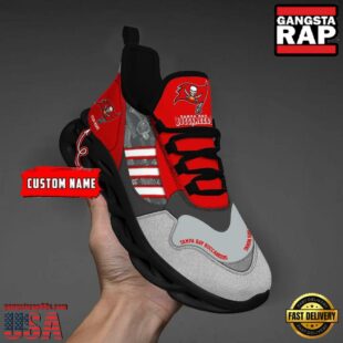 Custom Name NFL Tampa Bay Buccaneers Clunky Sport Max Soul Shoes