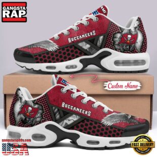 Custom Name NFL Tampa Bay Buccaneers Skull Air Max Plus Shoes