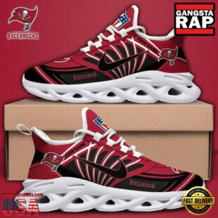 Custom Name NFL Tampa Bay Buccaneers Team Logo Max Soul Shoes