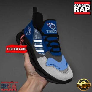 Custom Name NFL Tennessee Titans Clunky Sport Max Soul Shoes