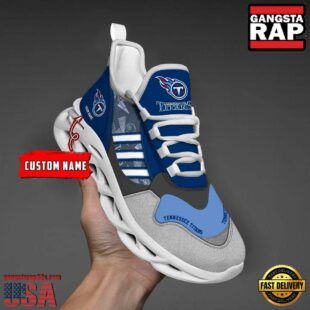 Custom Name NFL Tennessee Titans Clunky Sport Max Soul Shoes