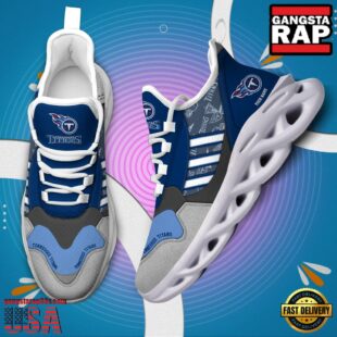 Custom Name NFL Tennessee Titans Clunky Sport Max Soul Shoes