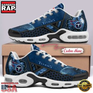 Custom Name NFL Tennessee Titans Skull Air Max Plus Shoes