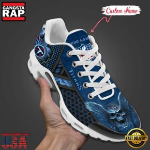 Custom Name NFL Tennessee Titans Skull Air Max Plus Shoes