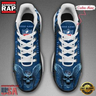 Custom Name NFL Tennessee Titans Skull Air Max Plus Shoes