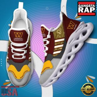 Custom Name NFL Washington Commanders Clunky Sport Max Soul Shoes