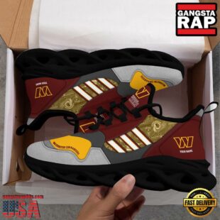 Custom Name NFL Washington Commanders Clunky Sport Max Soul Shoes