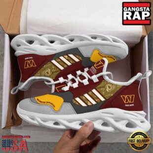 Custom Name NFL Washington Commanders Clunky Sport Max Soul Shoes