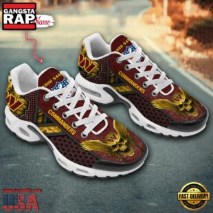 Custom Name NFL Washington commanders Skull Air Max Plus Shoes