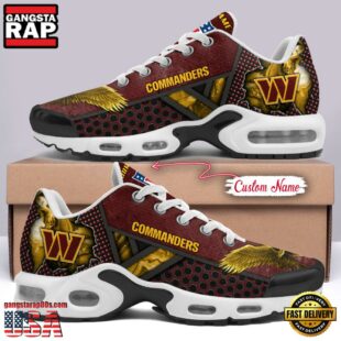 Custom Name NFL Washington commanders Skull Air Max Plus Shoes