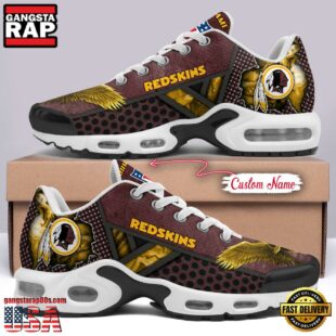 Custom Name NFL Washington Redskins Skull Air Max Plus Shoes