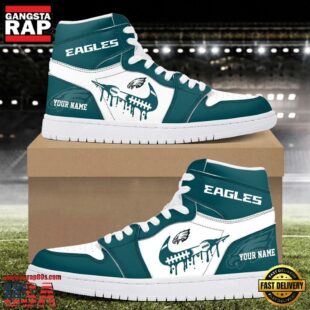 Custom Name Philadelphia Eagles Air Jordan 1 Shoes