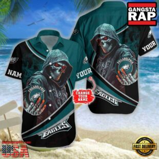 Custom Name Philadelphia Eagles NFL Hawaiian Shirt