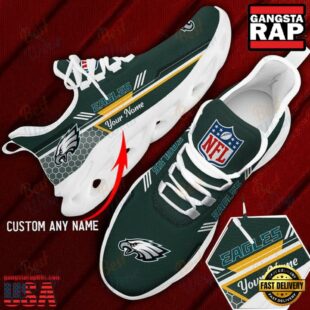 Custom Name Philadelphia Eagles NFL Sport Max Soul Shoes