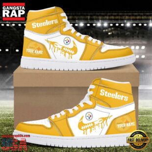 Custom Name Pittsburgh Steelers Air Jordan 1 Shoes