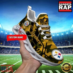 Custom Name Pittsburgh Steelers NFL Sport Team Clunky Max Soul Shoes