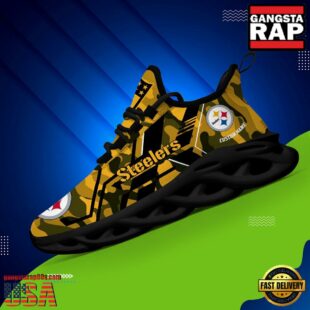 Custom Name Pittsburgh Steelers NFL Sport Team Clunky Max Soul Shoes