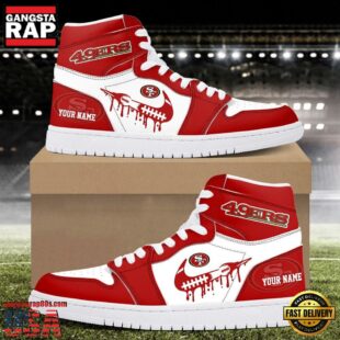 Custom Name San Francisco 49ers Air Jordan 1 Shoes