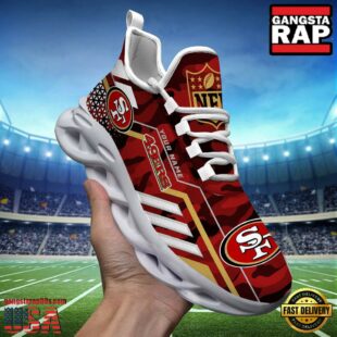 Custom Name San Francisco 49ers NFL Sport Team Clunky Max Soul Shoes