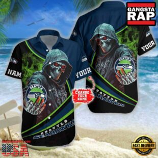 Custom Name Seattle Seahawks NFL Hawaiian Shirt