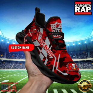 Custom Name Tampa Bay Buccaneers NFL Sport Team Clunky Max Soul Shoes