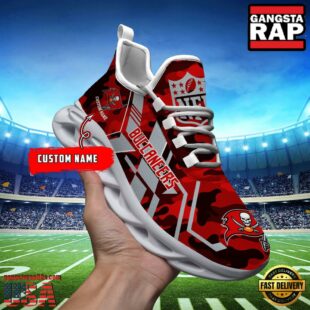 Custom Name Tampa Bay Buccaneers NFL Sport Team Clunky Max Soul Shoes