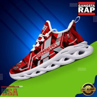 Custom Name Tampa Bay Buccaneers NFL Sport Team Clunky Max Soul Shoes