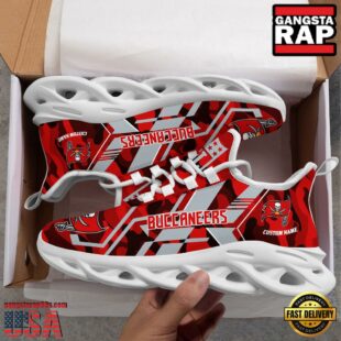 Custom Name Tampa Bay Buccaneers NFL Sport Team Clunky Max Soul Shoes