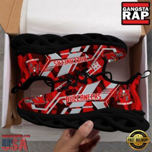 Custom Name Tampa Bay Buccaneers NFL Sport Team Clunky Max Soul Shoes