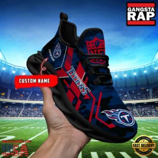 Custom Name Tennessee Titans NFL Sport Team Clunky Max Soul Shoes