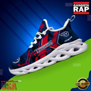 Custom Name Tennessee Titans NFL Sport Team Clunky Max Soul Shoes