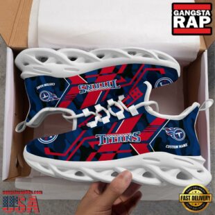 Custom Name Tennessee Titans NFL Sport Team Clunky Max Soul Shoes