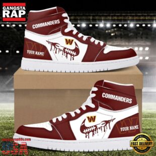 Custom Name Washington Commanders Air Jordan 1 Shoes