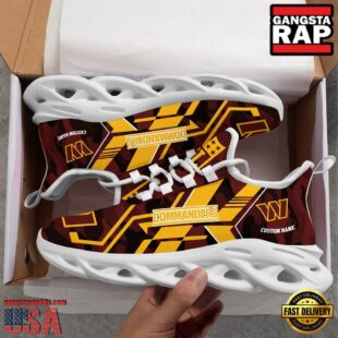 Custom Name Washington Commanders NFL Sport Team Clunky Max Soul Shoes