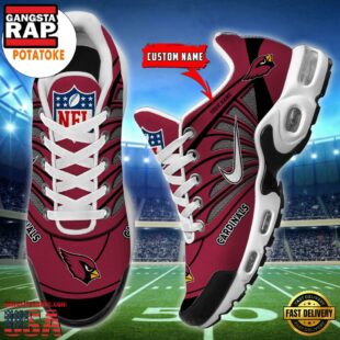 Customize Your Name with Arizona Cardinals v1 Air Max Plus Shoes