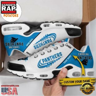 Customize Your Name with Carolina Panthers Air Max Plus Shoes