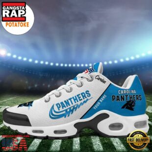 Customize Your Name with Carolina Panthers Air Max Plus Shoes