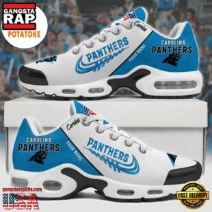 Customize Your Name with Carolina Panthers Air Max Plus Shoes