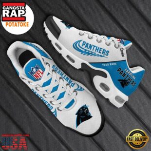 Customize Your Name with Carolina Panthers Air Max Plus Shoes