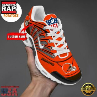 Customize Your Name with Cleveland Browns V1 Air Max Plus Shoes