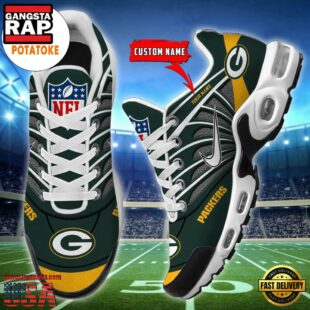 Customize Your Name With Green Bay Packers Air Max Plus Sneakers