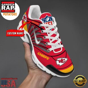 Customize Your Name With Kansas City Chiefs Air Max Plus Sneakers