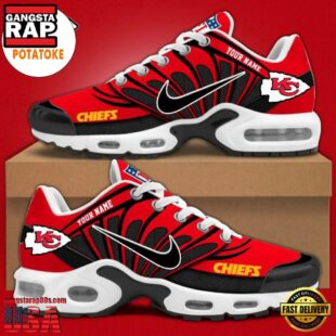 Customize Your Name with Kansas City Chiefs v1 Air Max Plus Shoes