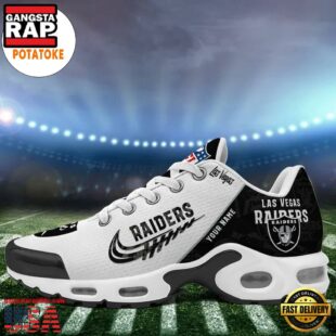 Customize Your Name with Las Vegas Raiders Air Max Plus Shoes