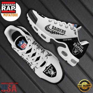 Customize Your Name with Las Vegas Raiders Air Max Plus Shoes